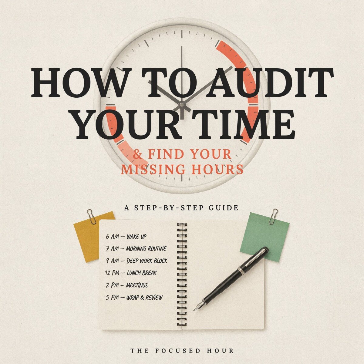 Stop Losing Time: How to Audit Your Time and Find Your Missing Hours