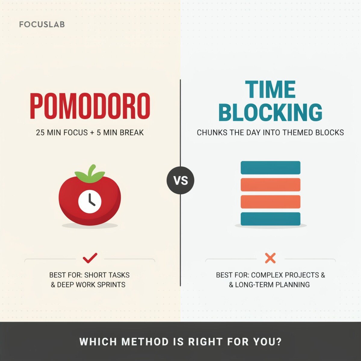 Pomodoro vs. Time Blocking: Which Method Fits You?