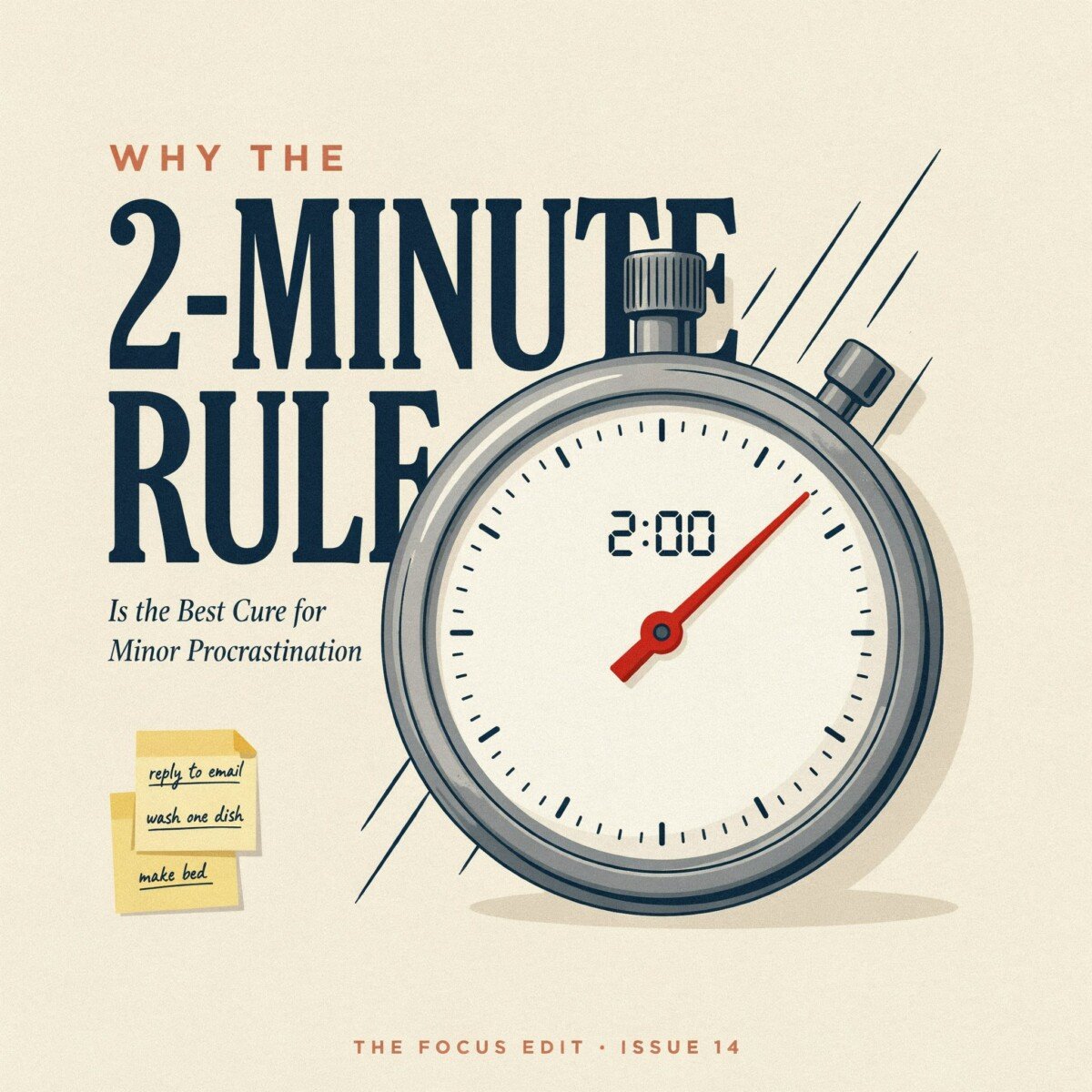Why the 2-Minute Rule Cures Minor Procrastination Fast