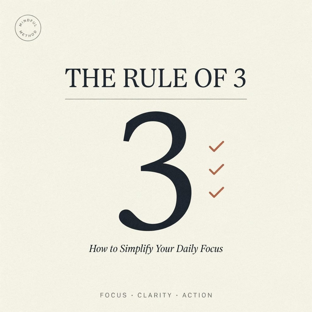 The Rule of 3 How to Simplify Your Daily Focus